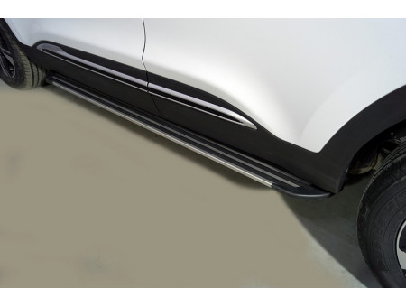 Пороги алюминиевые "Slim Line Silver" 1720 мм